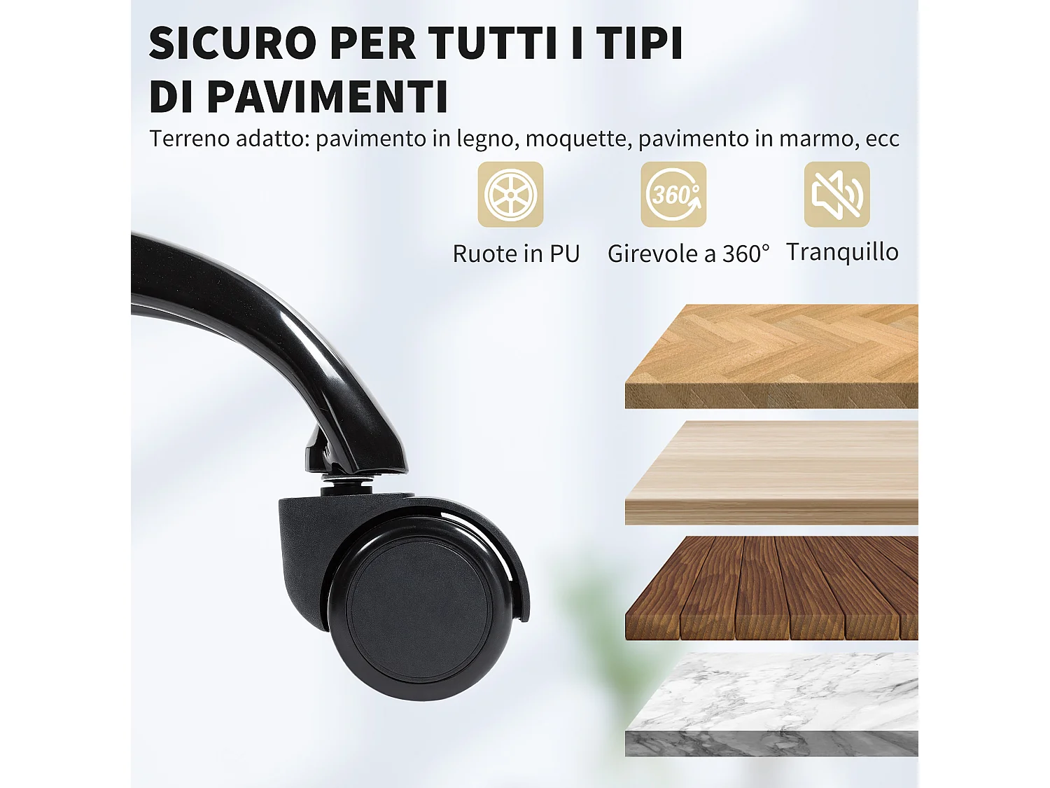 Sedia da ufficio reclinabile con poggiapiedi in finta pelle marrone