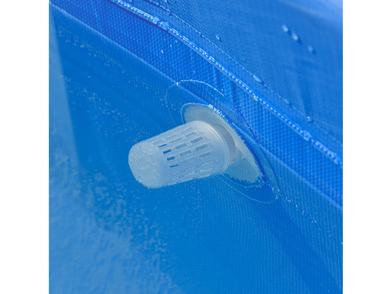 Piscina fuoriterra rettangolare rigida 252x152x65cm blu