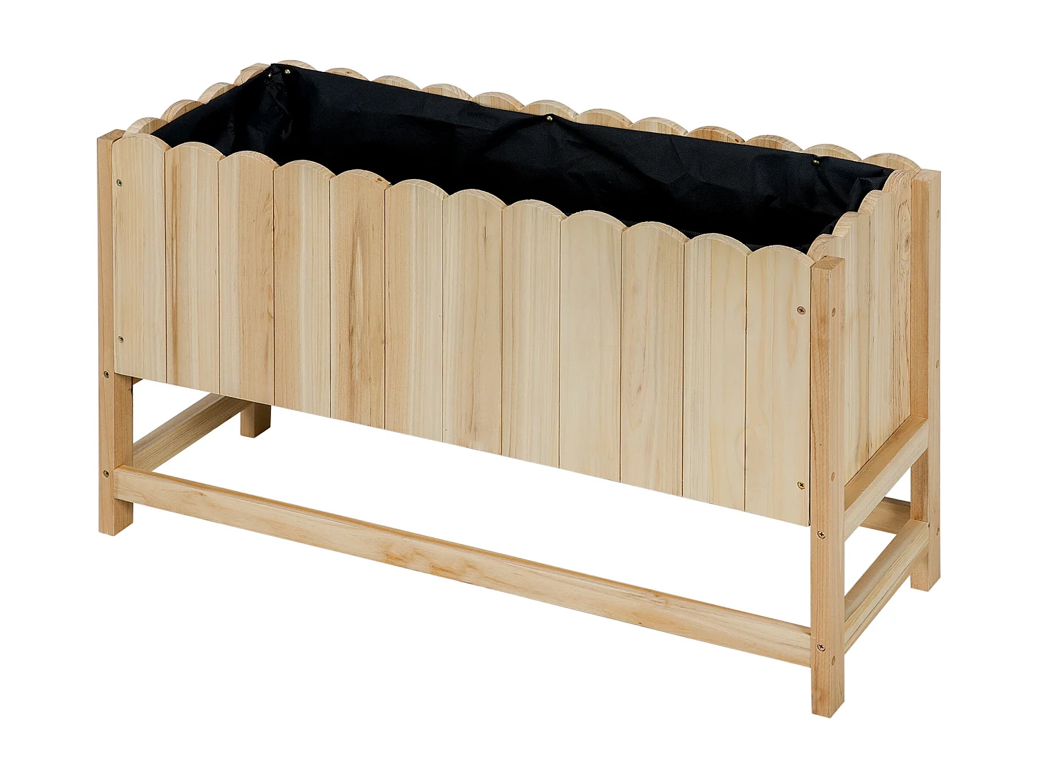 Orto rialzato verticale e salvaspazio in legno di abete