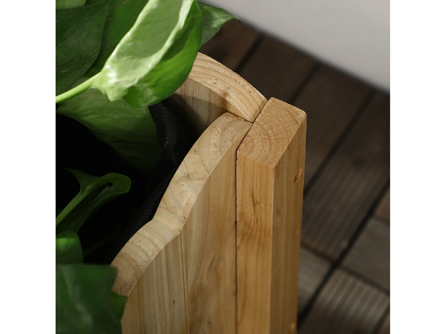 Orto rialzato verticale e salvaspazio in legno di abete