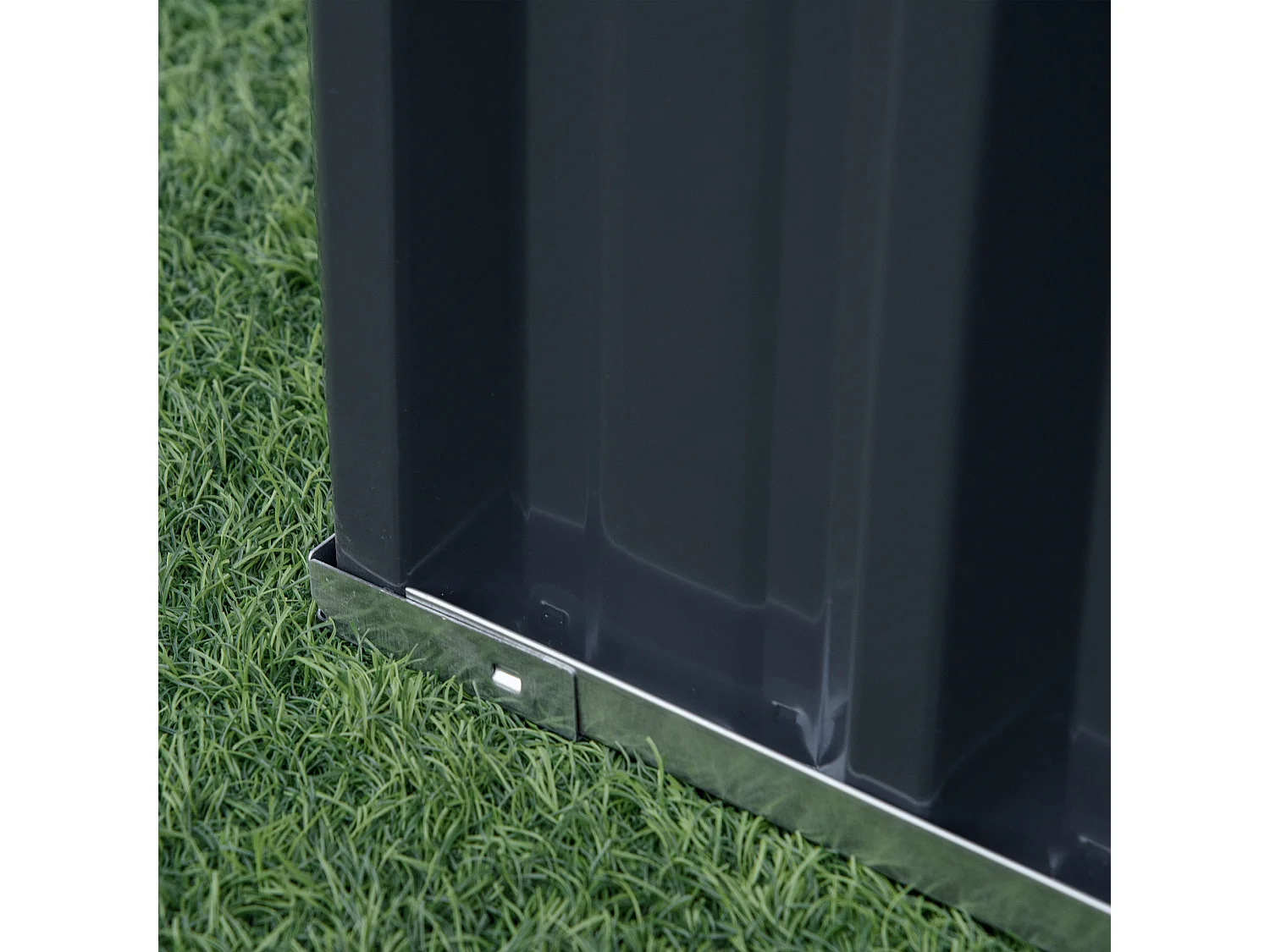 Letto per orto rialzato acciaio forma regolabile fondo aperto