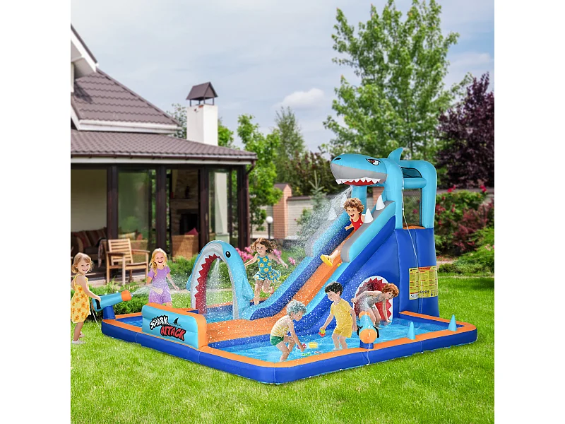 Castello gonfiabile per bambini 3-8 anni con gonfiatore incluso