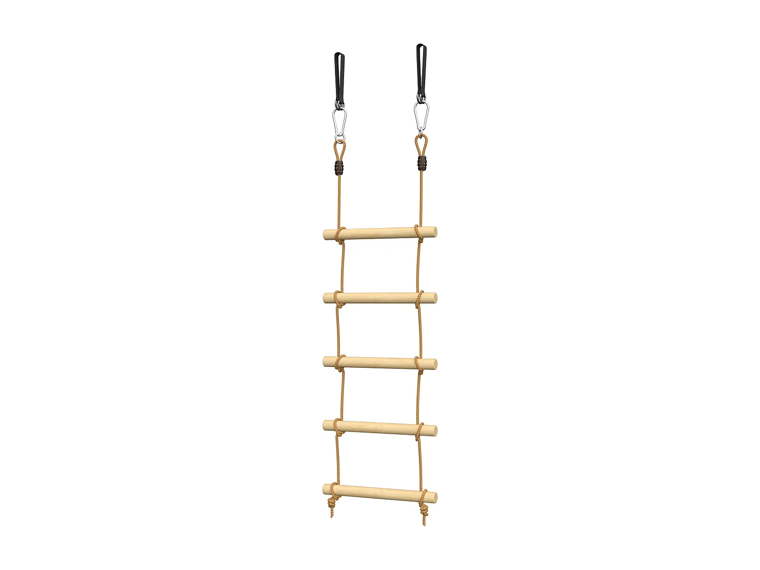 Scaletta per bambini a 5 pioli color legno naturale