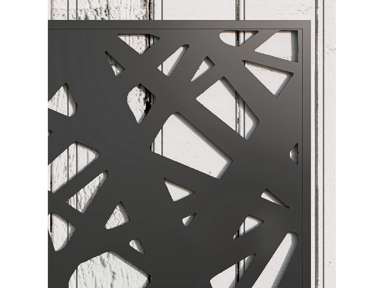 Fioriera con traliccio per rampicanti decorativo nero