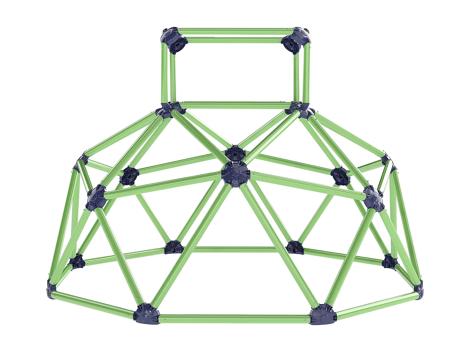 Gioco arrampicata bambini 3-8 anni a cupola in plastica verde e viola