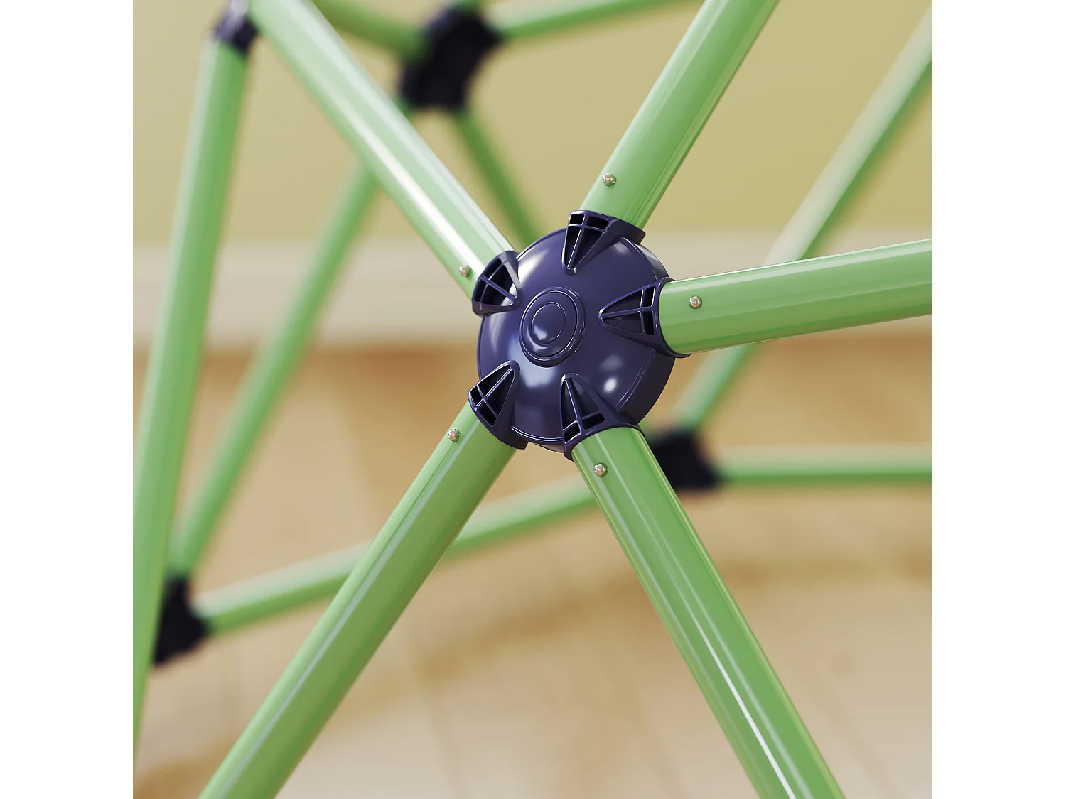 Gioco arrampicata bambini 3-8 anni a cupola in plastica verde e viola