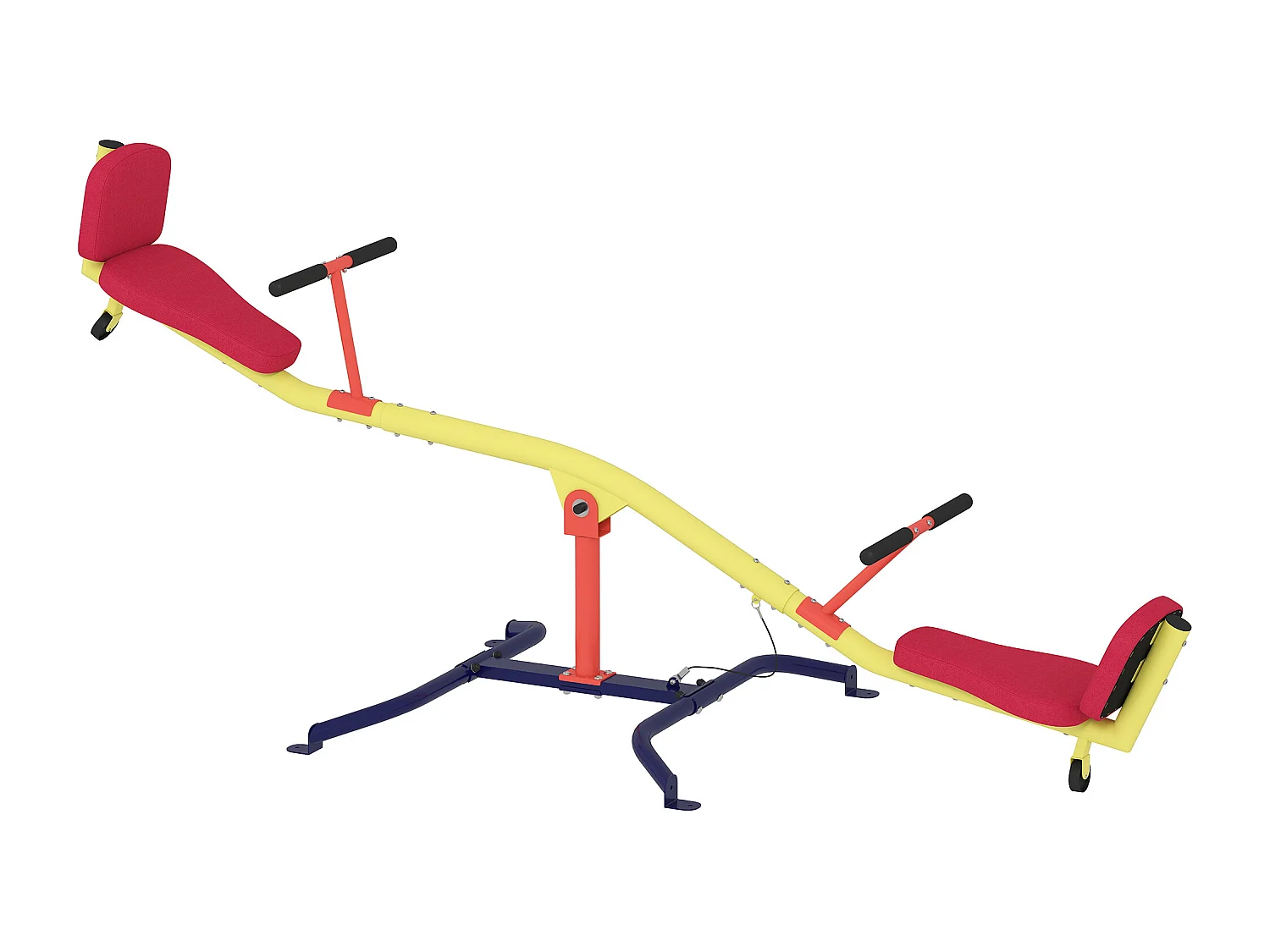 Altalena bilico per bambini girevole 360 gradi in metallo multicolore