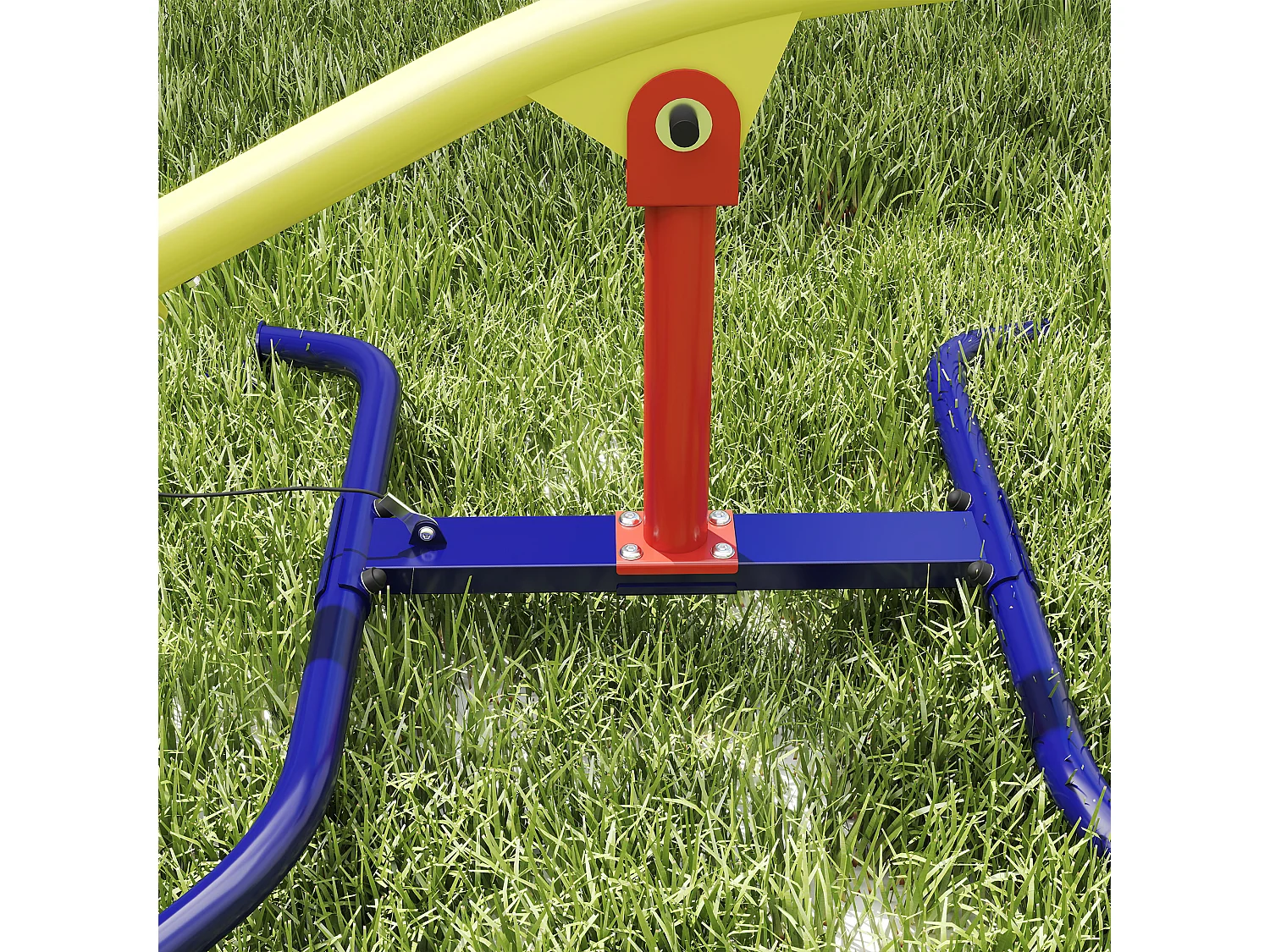 Altalena bilico per bambini girevole 360 gradi in metallo multicolore