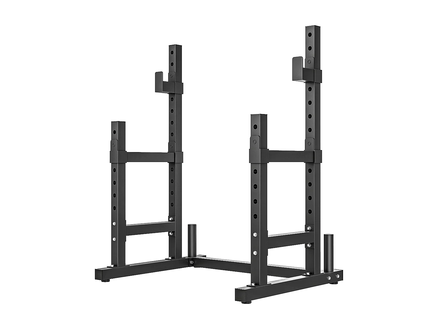 Porta bilanciere regolabile 2 livelli con porta dischi in acciaio nero