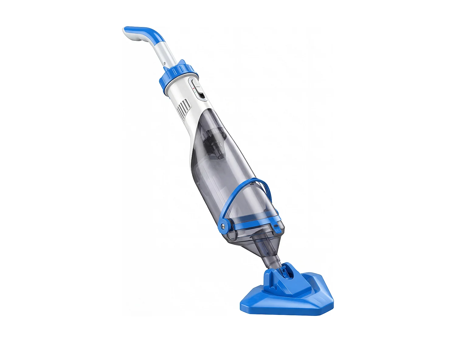 Aspirapolvere per piscina senza fili con asta regolabile 63-150 cm blu