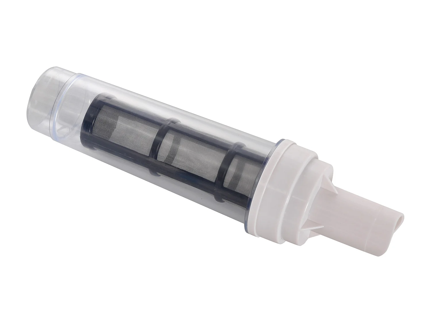 Aspirapolvere per piscina portatile e cordless in ABS e alluminio con asta telescopica regolabile a 3 livelli ø6x106-162 cm blu e bianco