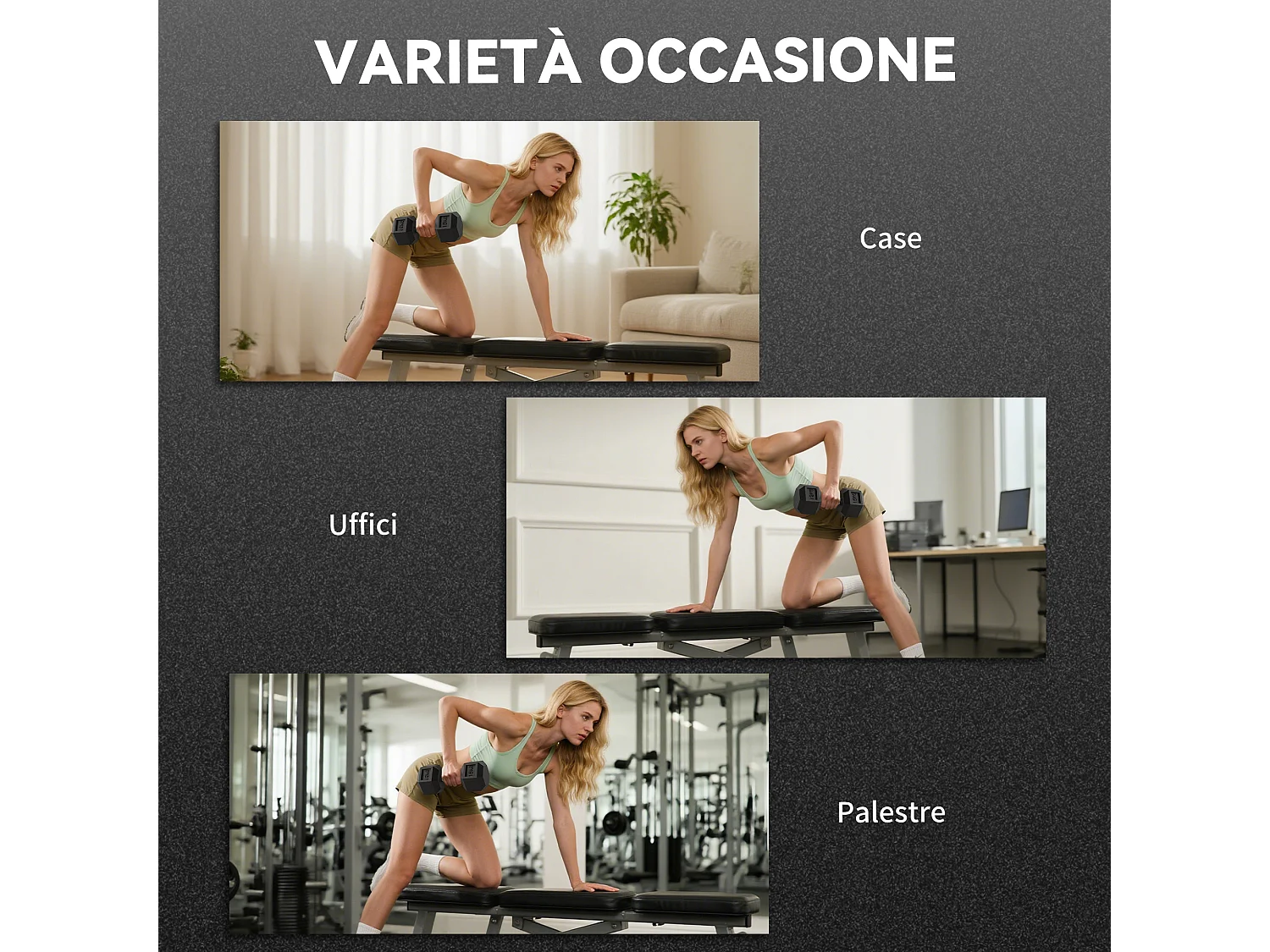 Set 2 manubri pesi esagonali 2x15 kg con impugnatura antiscivolo nero