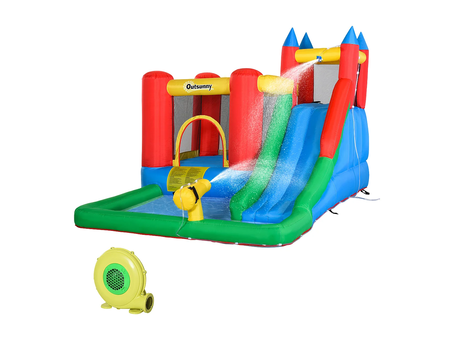 Gioco gonfiabile per bambini 3-8 anni con gonfiatore e borsa