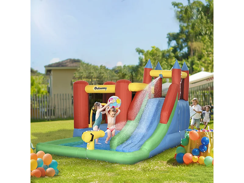 Gioco gonfiabile per bambini 3-8 anni con gonfiatore e borsa