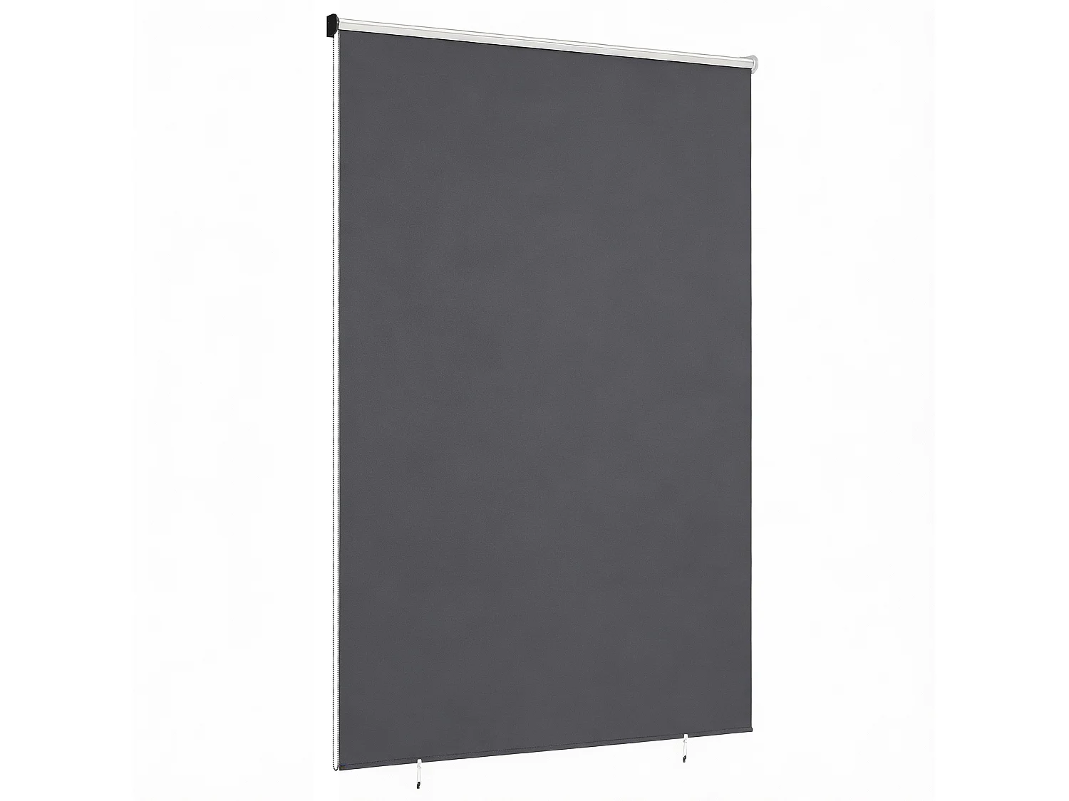 Tenda a rullo avvolgibile in poliestere anti-uv 240x160cm grigio scuro