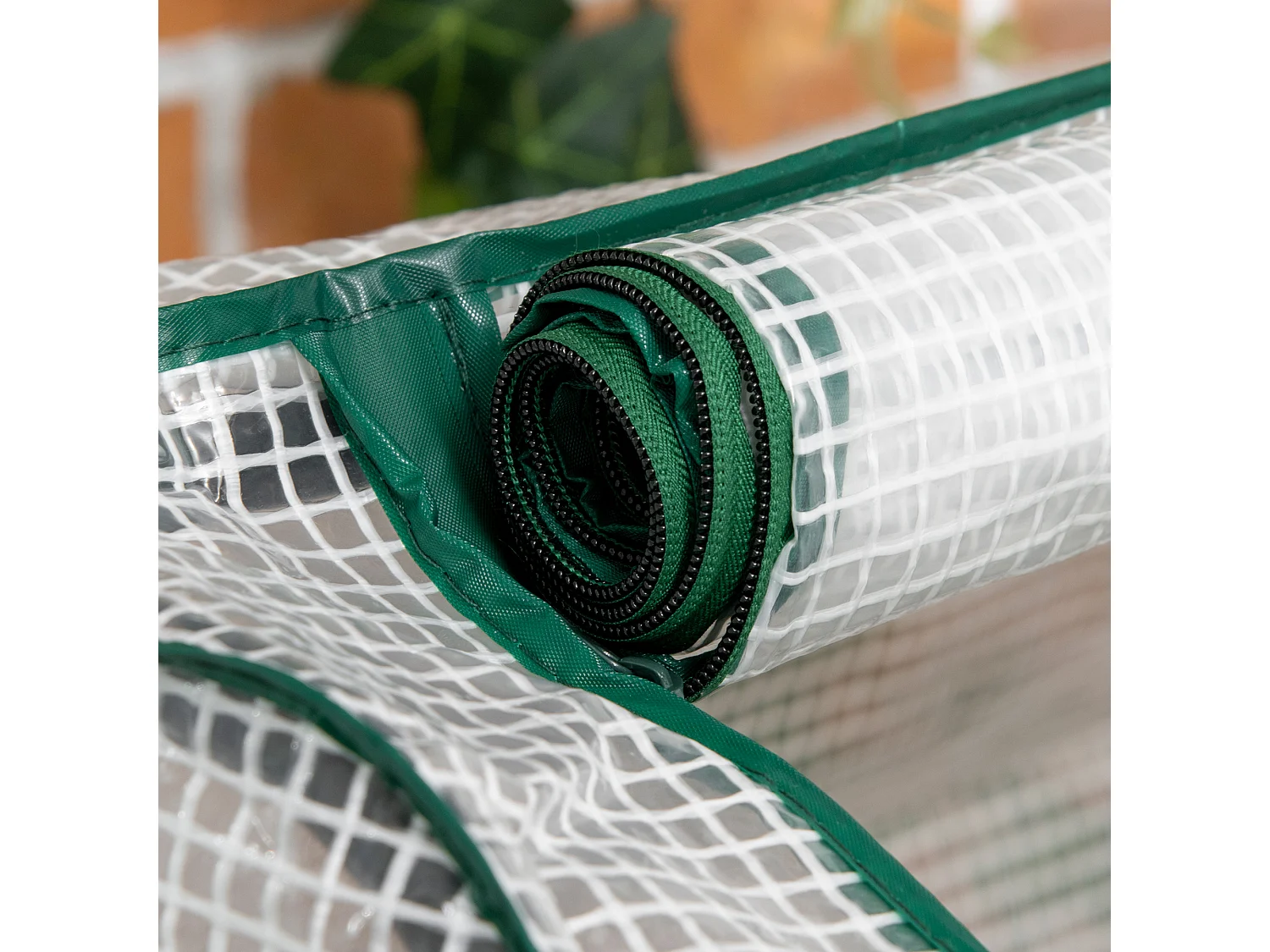 Letto per orto con serra in legno e PE grigio scuro