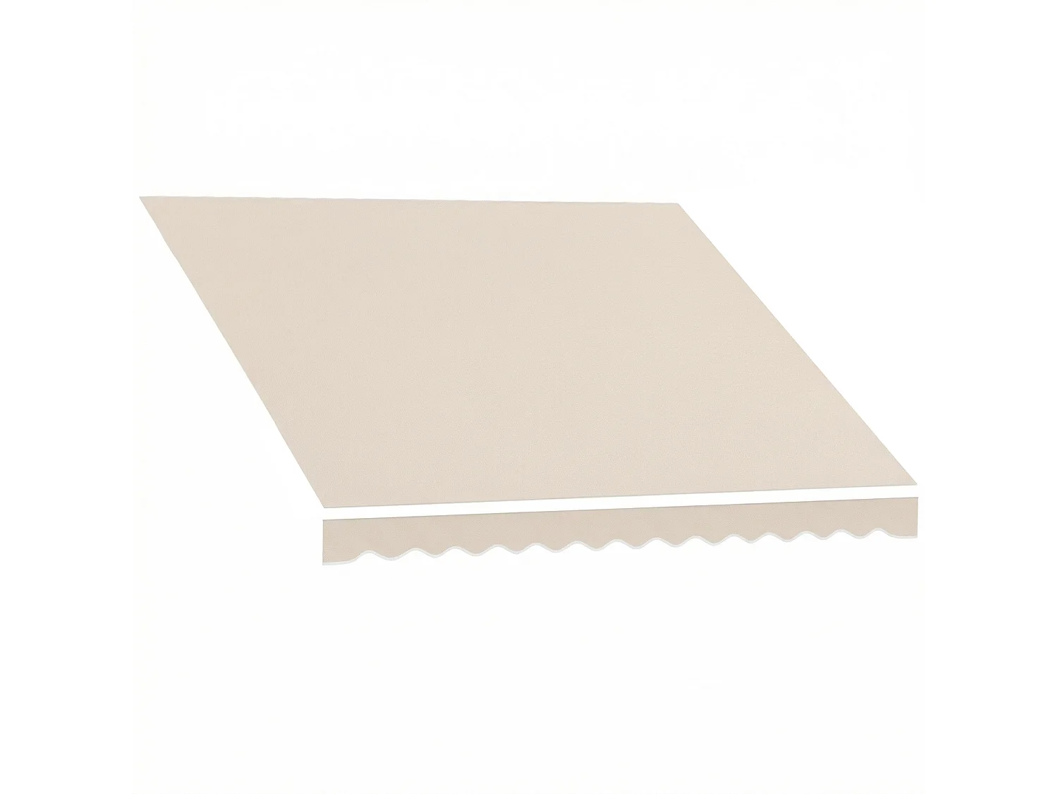 Telo di ricambio retrattile in poliestere uv 50 crema