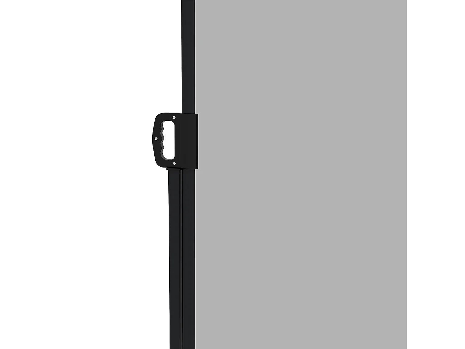 Tenda laterale retrattile 400x180 cm con maniglia grigio chiaro