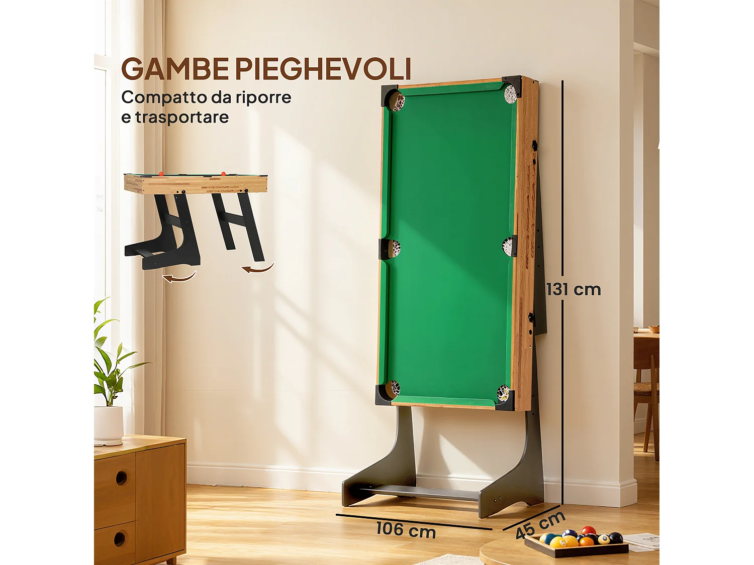 Tavolo multigioco 13 in 1 pieghevole per adulti e bambini da 6 anni