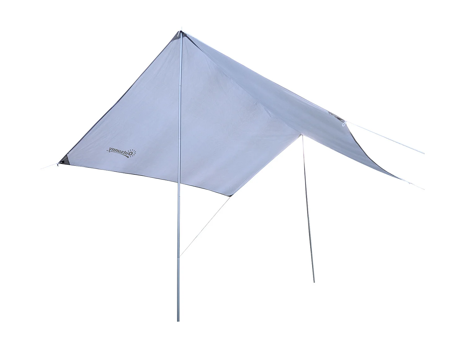 Tenda da sole portatile 3x3m tendalino impermeabile con borsa bianco