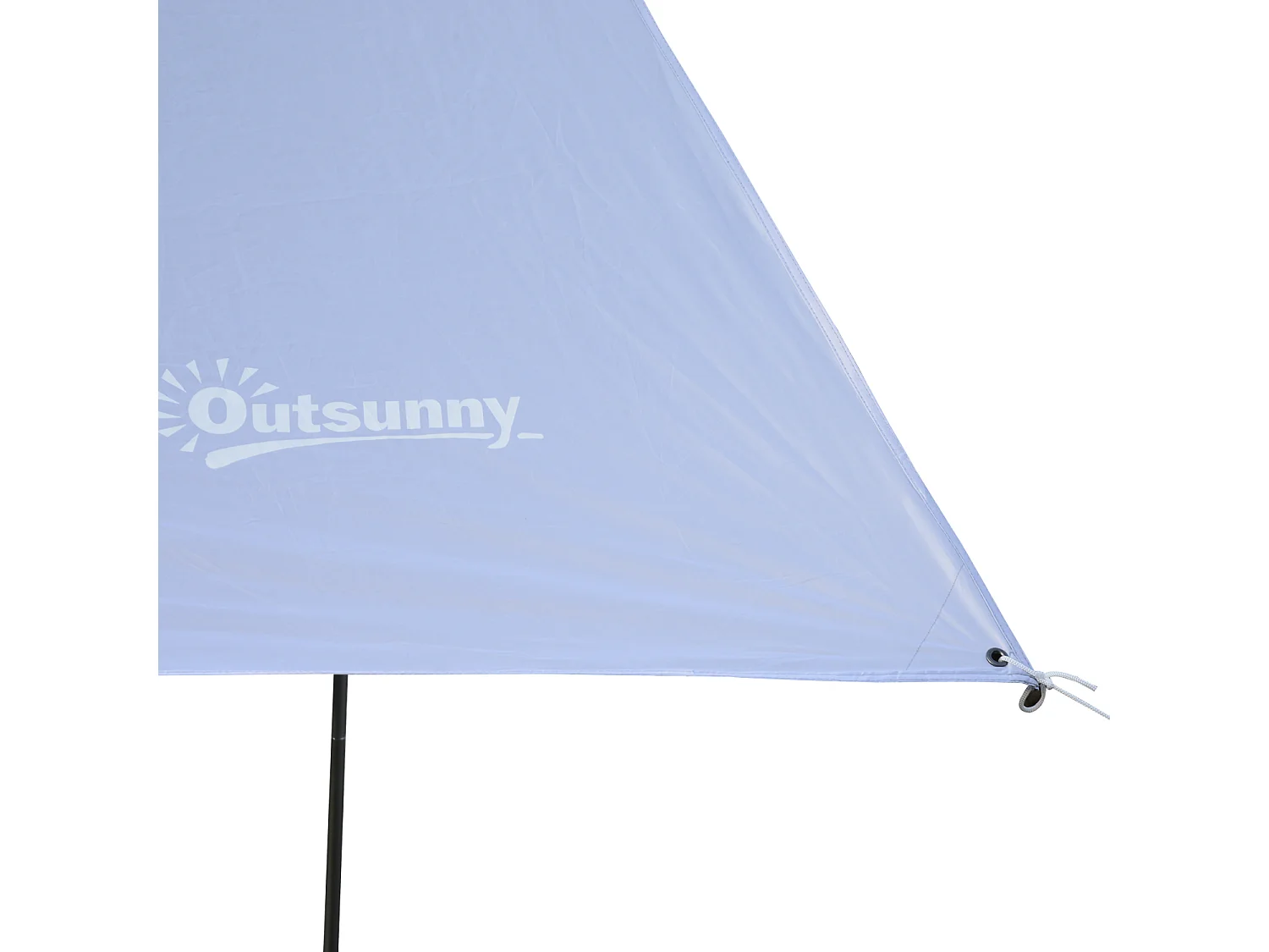 Tenda da sole portatile 3x3m tendalino impermeabile con borsa bianco