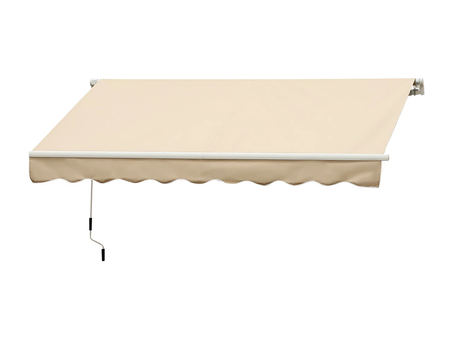 Tenda da sole avvolgibile a caduta manuale 3x2.5m beige