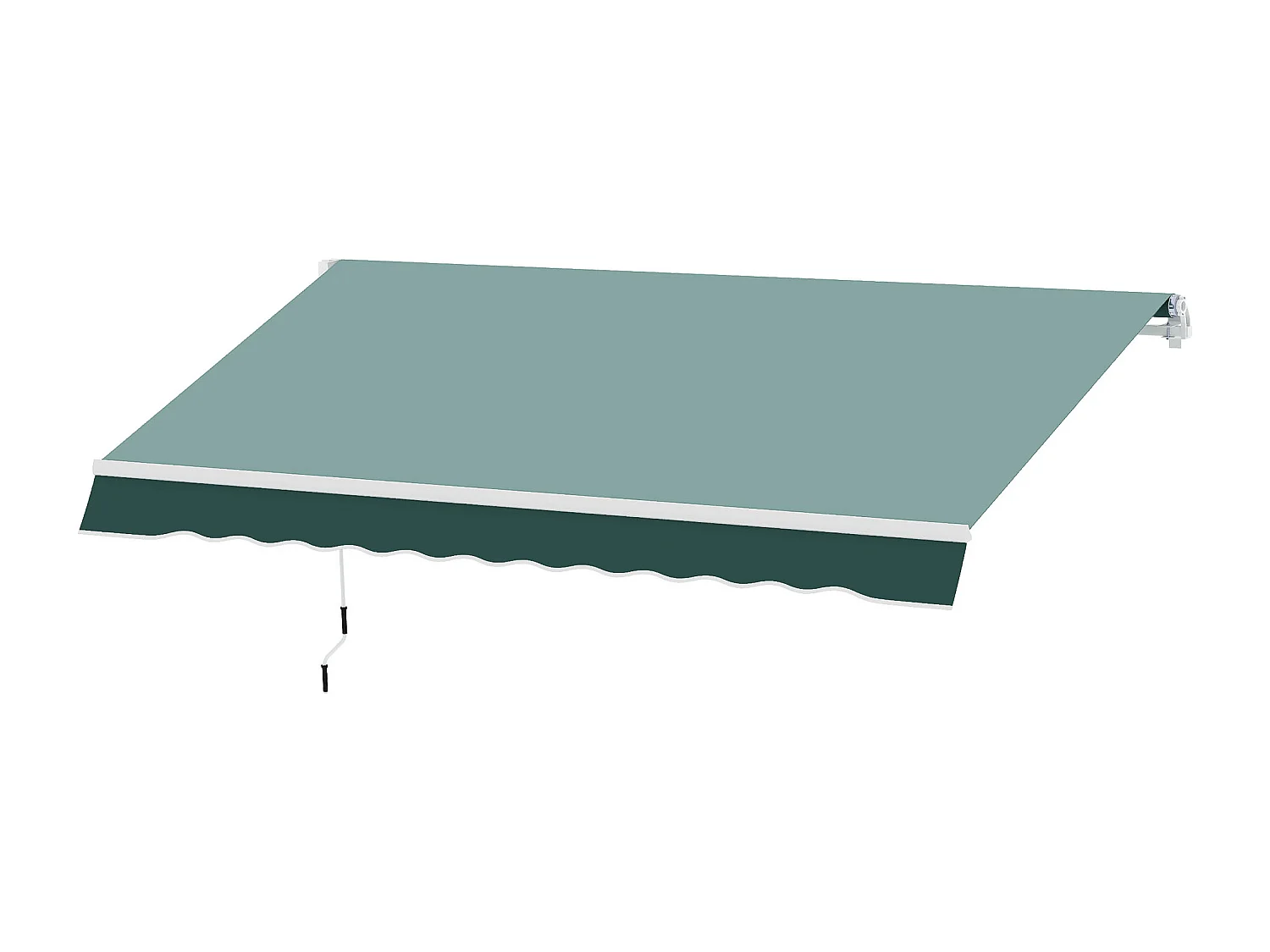 Tenda da sole 2.5x2m avvolgibile con manovella verde