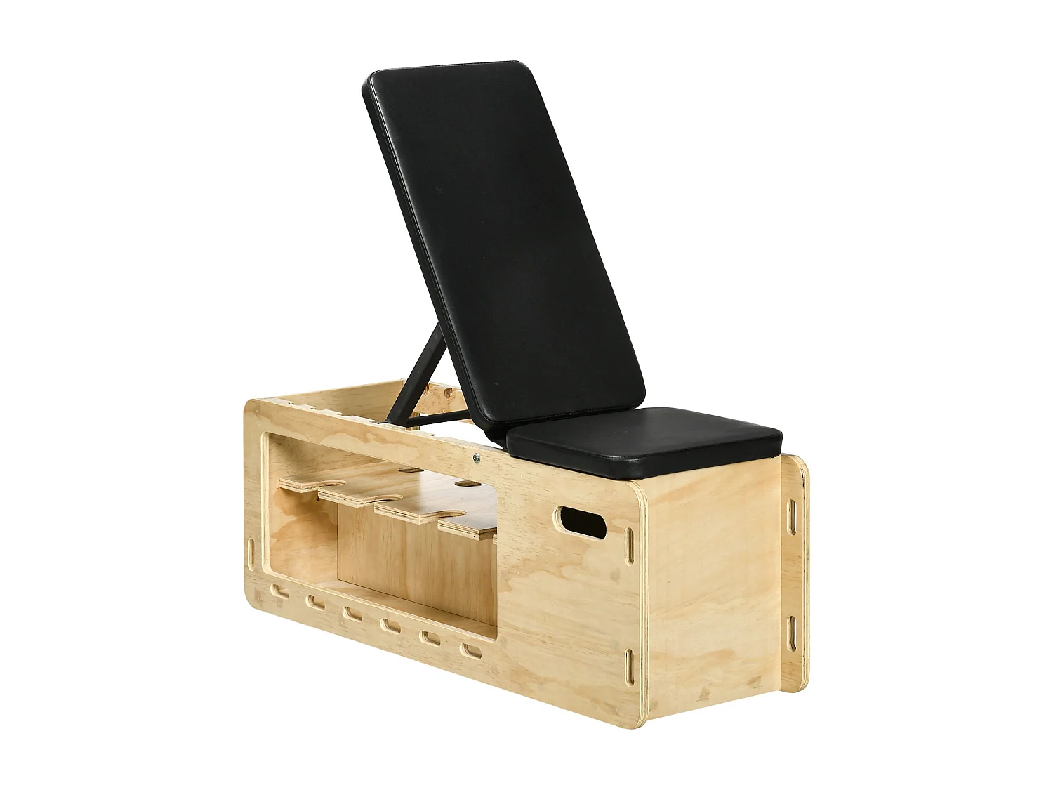 Panca multifunzione inclinabile con porta pesi e contenitore