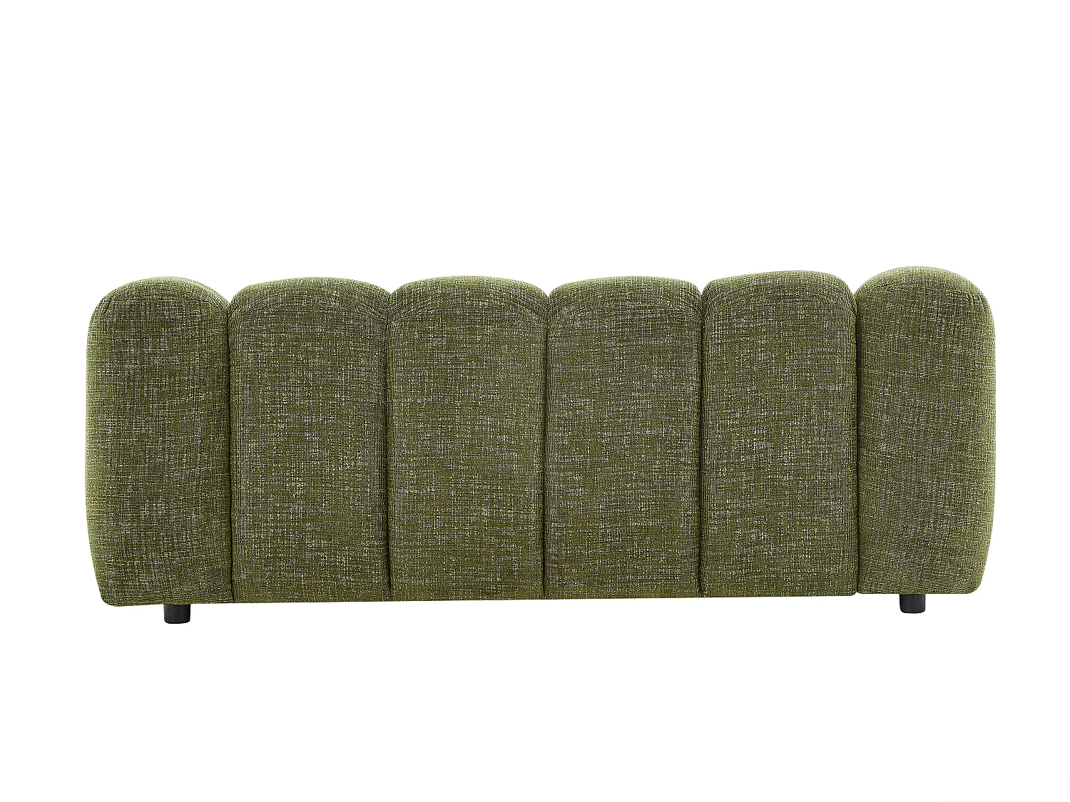 Canapé 2 places en tissu chenille vert NELIMAR