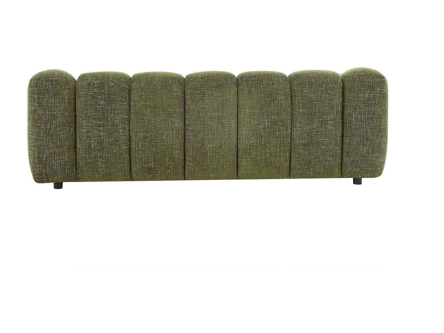 Canapé 3 places en tissu chenille vert NELIMAR