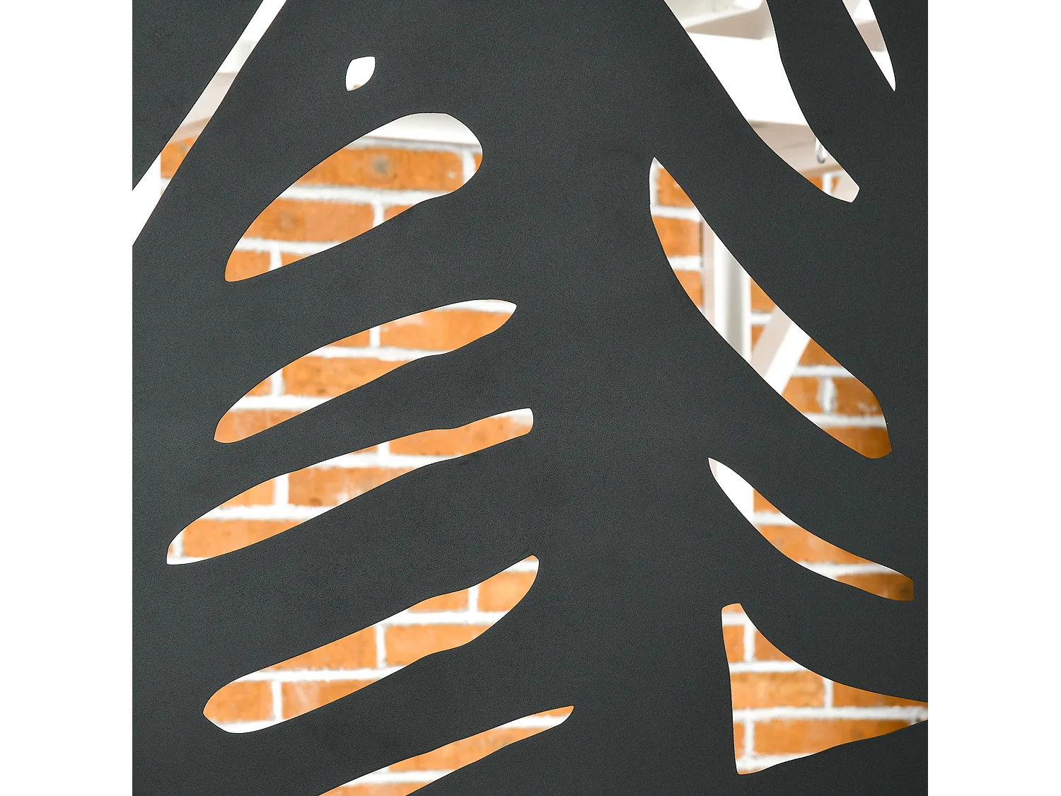 Separé a 3 ante verticali per esterno 122x45x198 cm nero