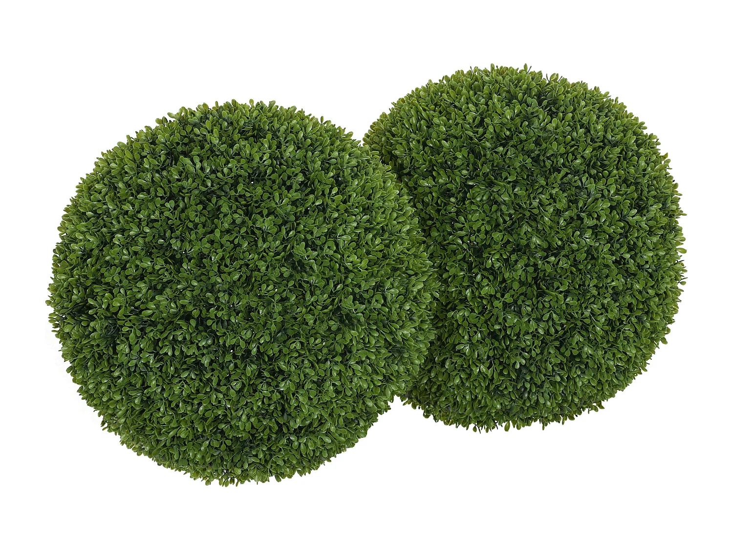 Set di 2 Piante finte di bosso Ø40 cm per interni ed esterni verde