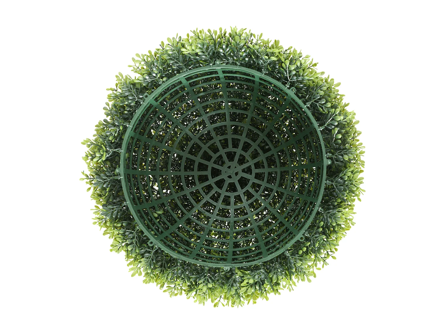 Set di 2 Piante finte di bosso Ø40 cm per interni ed esterni verde