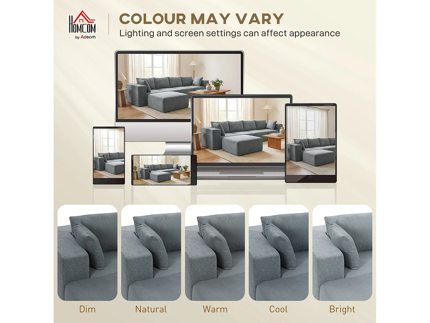 Divano modulabile ad angolo effetto velluto grigio scuro 294x165x70 cm