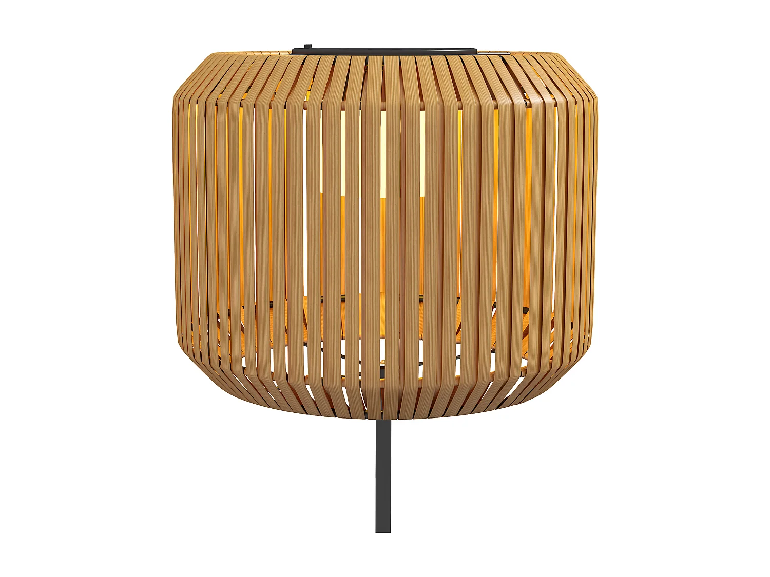 Lampada solare da giardino con illuminazione led Ø34x130 cm gialla