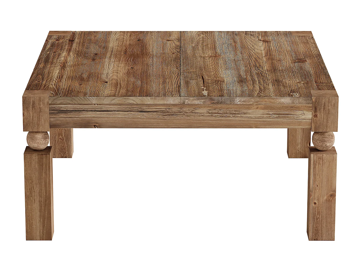Table basse rectangulaire en bois massif, style moderne du milieu du siècle, 100 cm