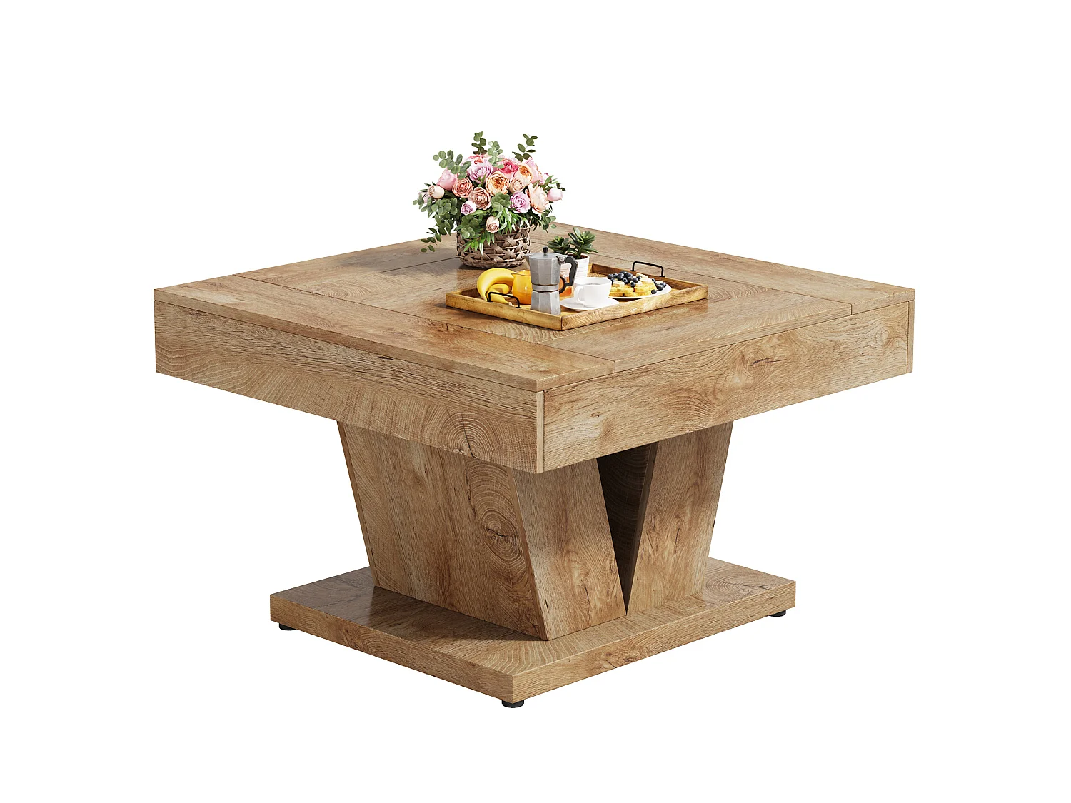 Table basse carrée de 80 cm pour salon