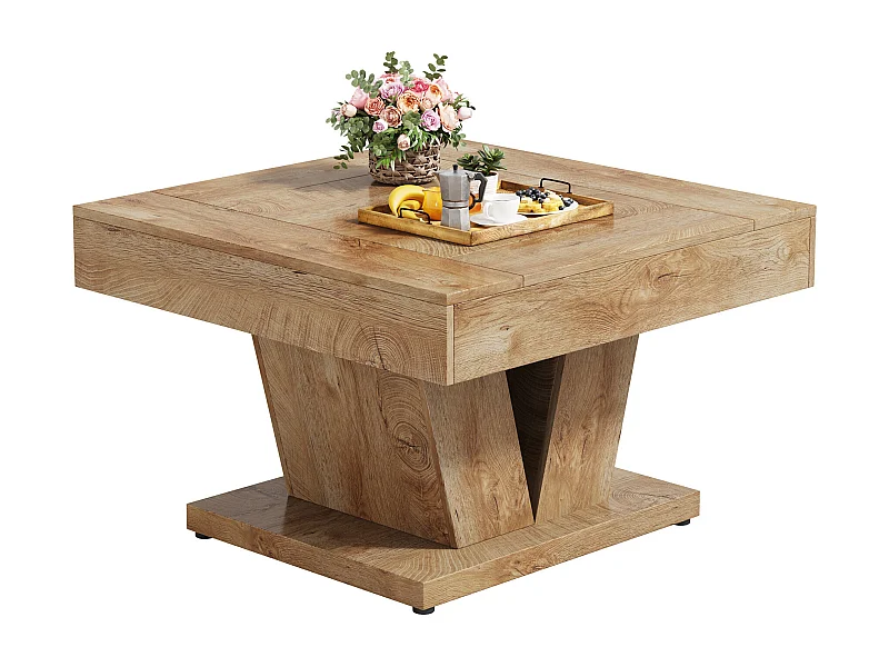 Table basse carrée de 80 cm pour salon