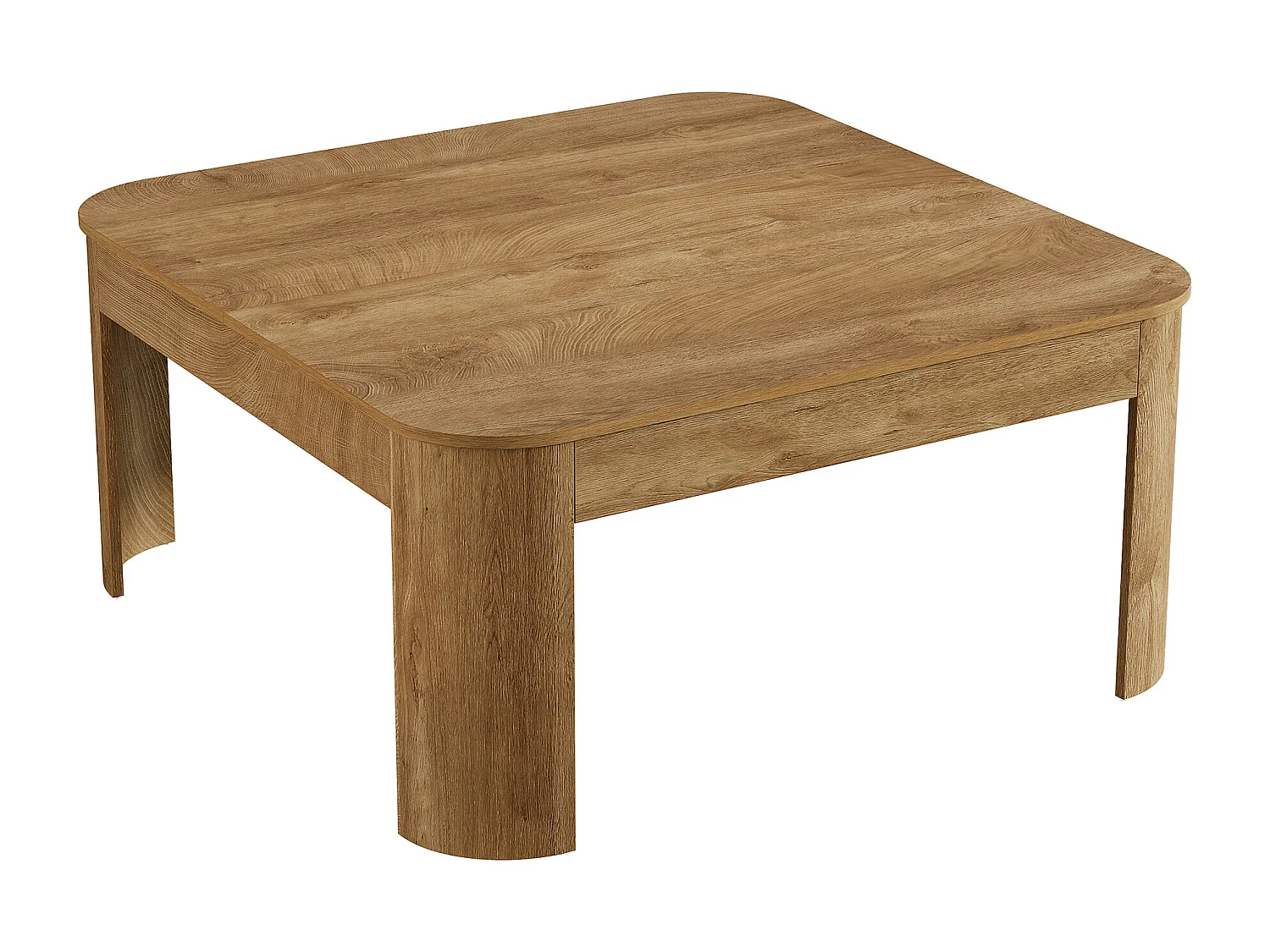 Table basse carrée, table centrale simple de 100 cm pour salon