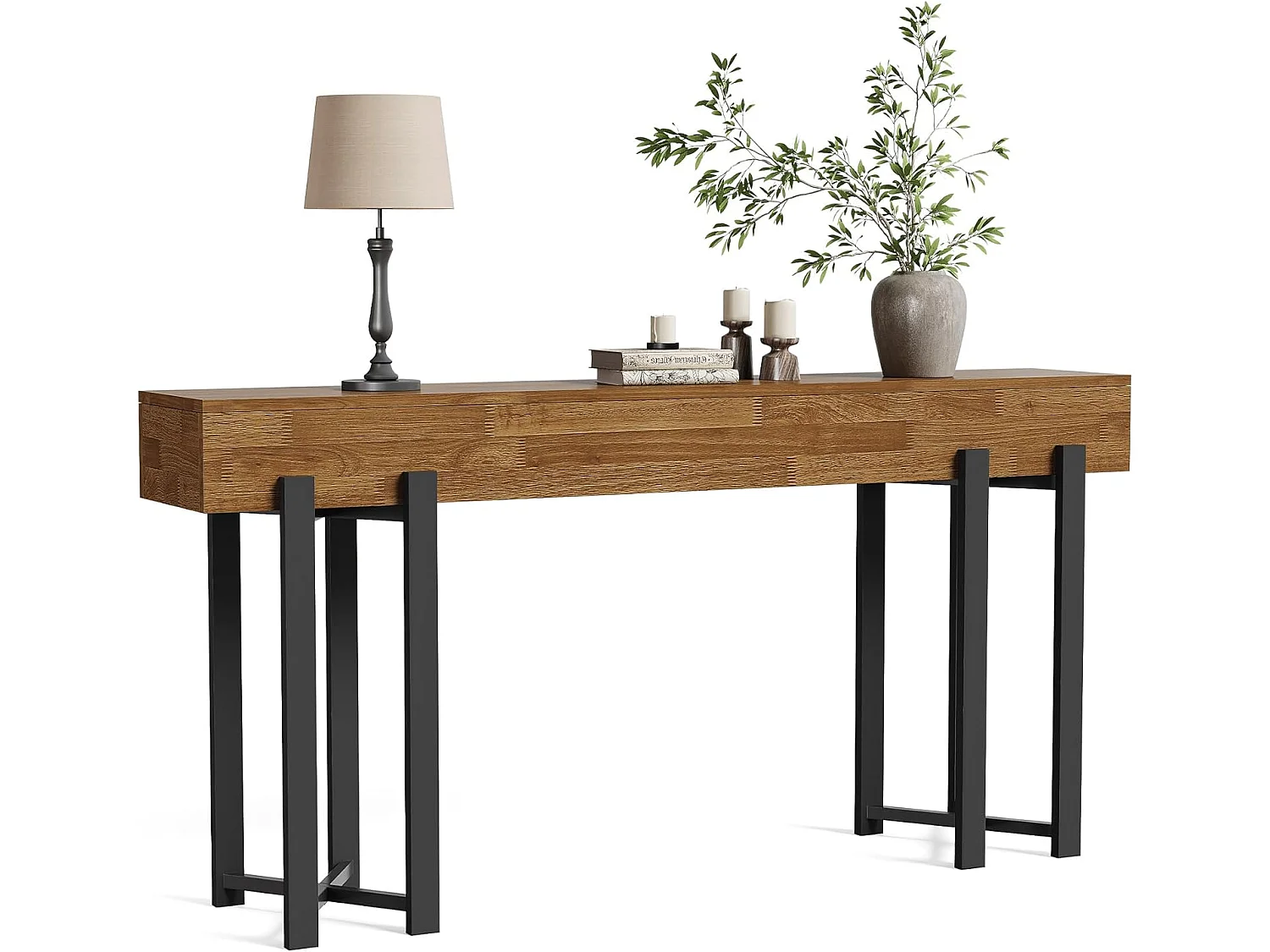 160 cm konsolbord för entrén, lantligt bakom soffbordet, minimalistiskt soffbord för vardagsrummet