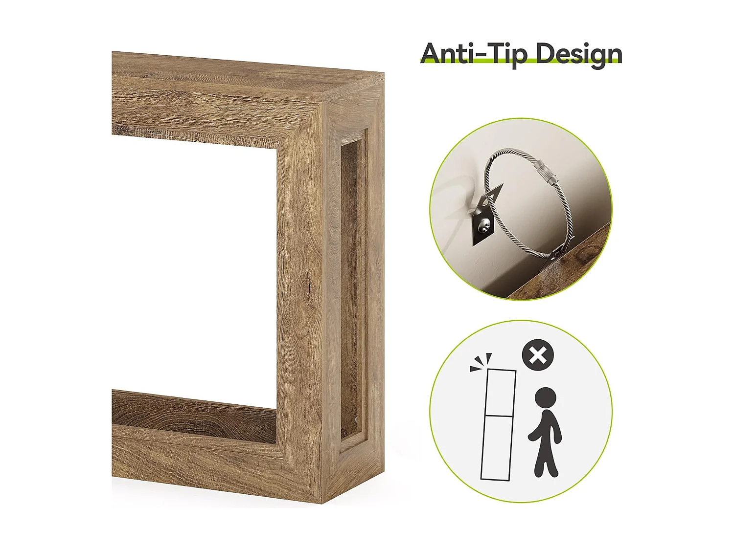 Mesa de Consola Estreita de 160cm, Mesa Longa para Sofá Atrás do Sofá, Mesa Moderna de Entrada