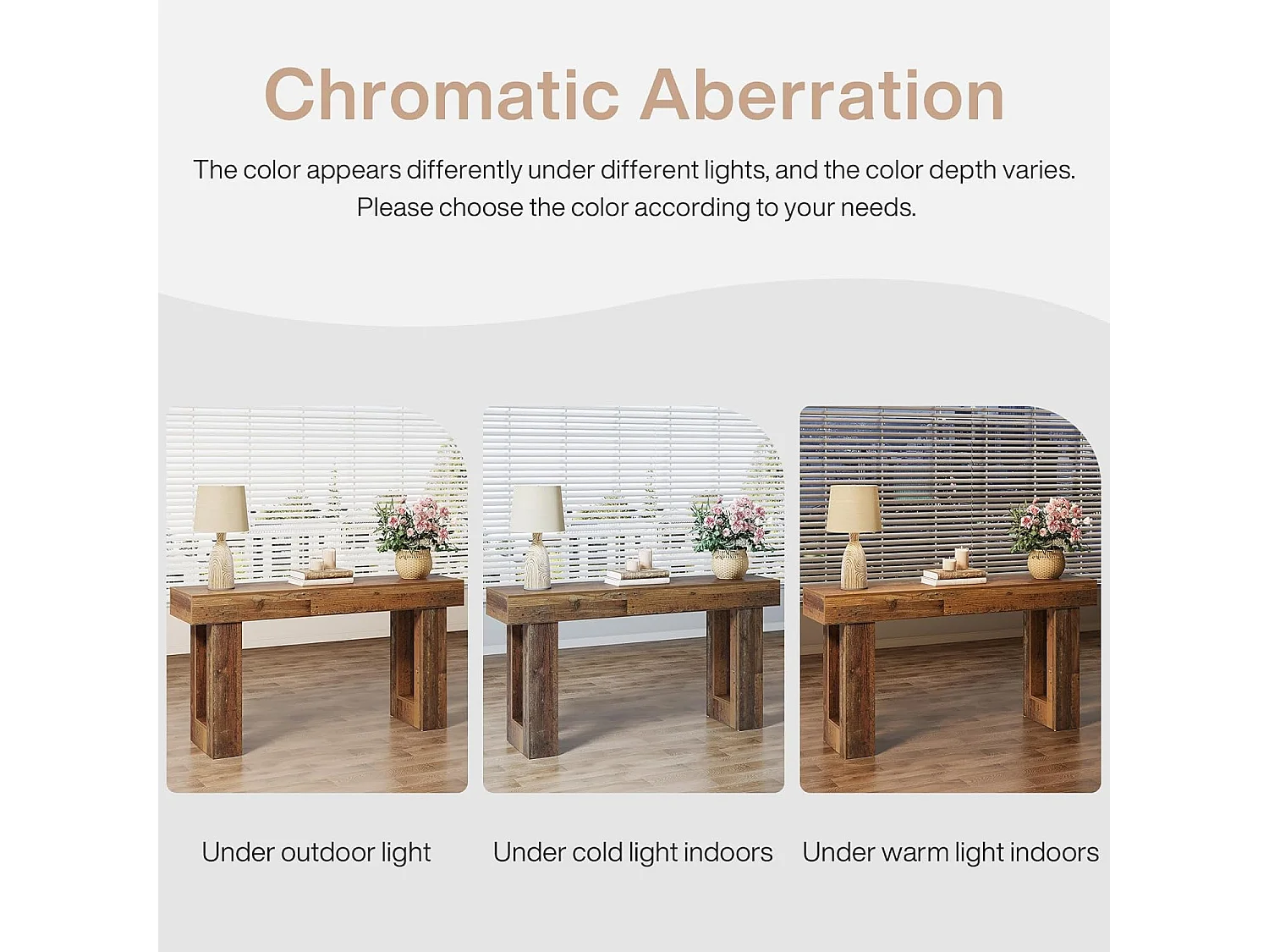 Mesa de Console, Mesa de Entrada Rural de 160cm, Mesa de Acento Retangular para Entrada, Corredor