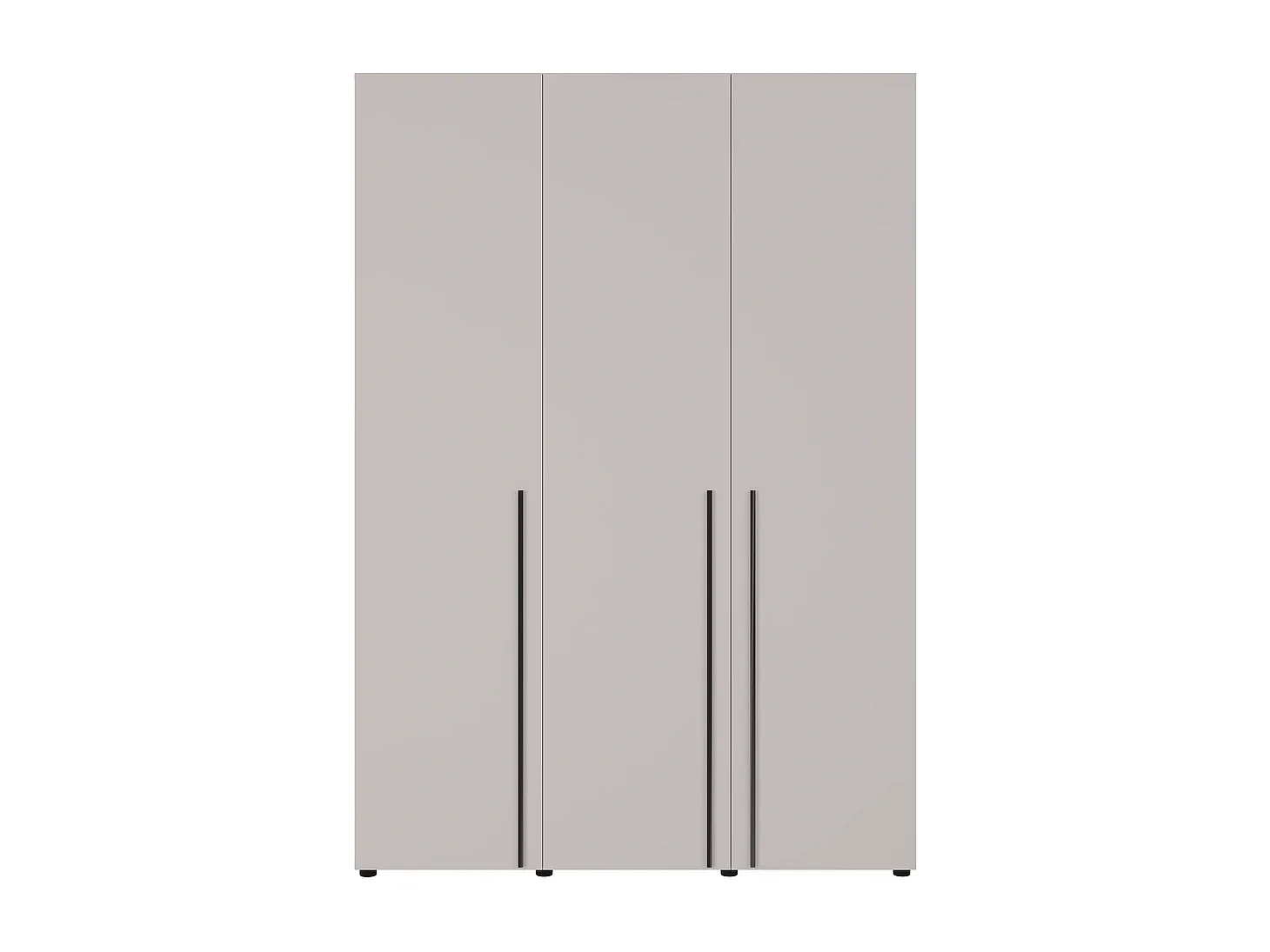 Kleiderschrank Arni 150 cm - 3 Drehtüren Kaschmir - Kleiderstange und Einlegeböden