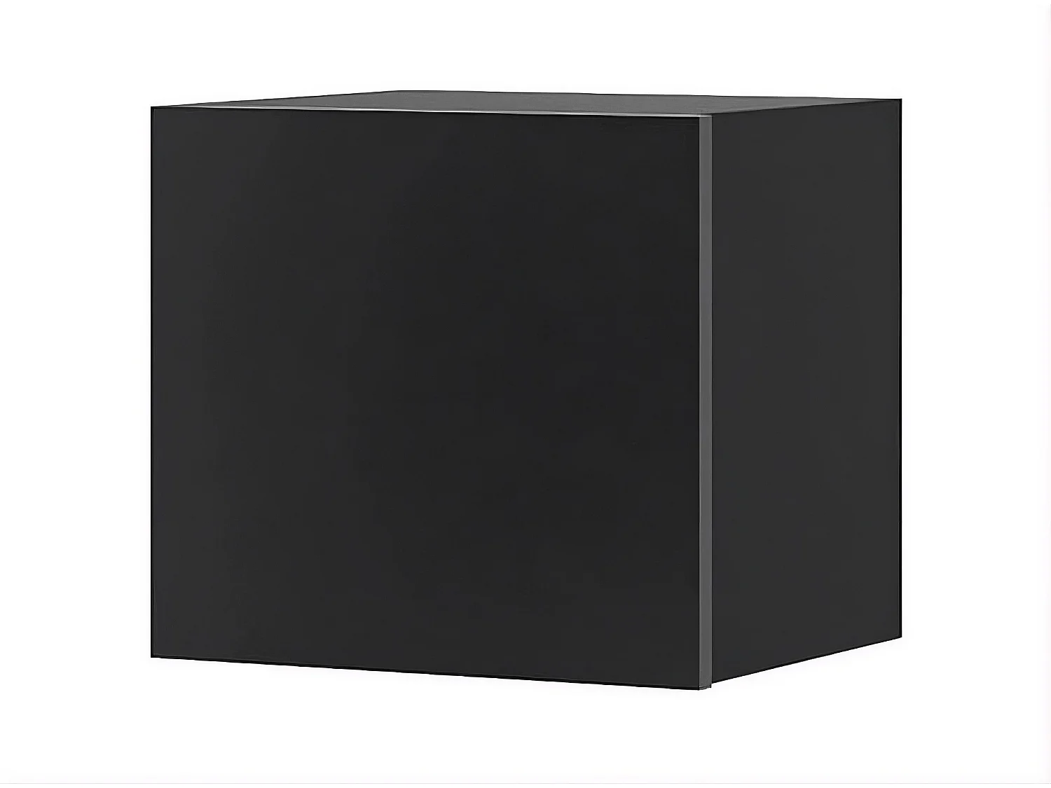 Cube Mural de Rangement Montreal 34 cm - Noir / Noir Brillant