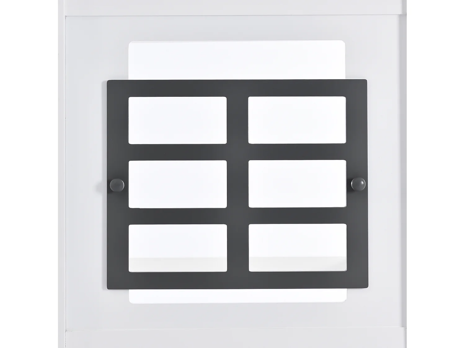 Lit cabane enfant 90x200 cm – Cadre pin + MDF, 2 fenêtres, lit de jour, blanc