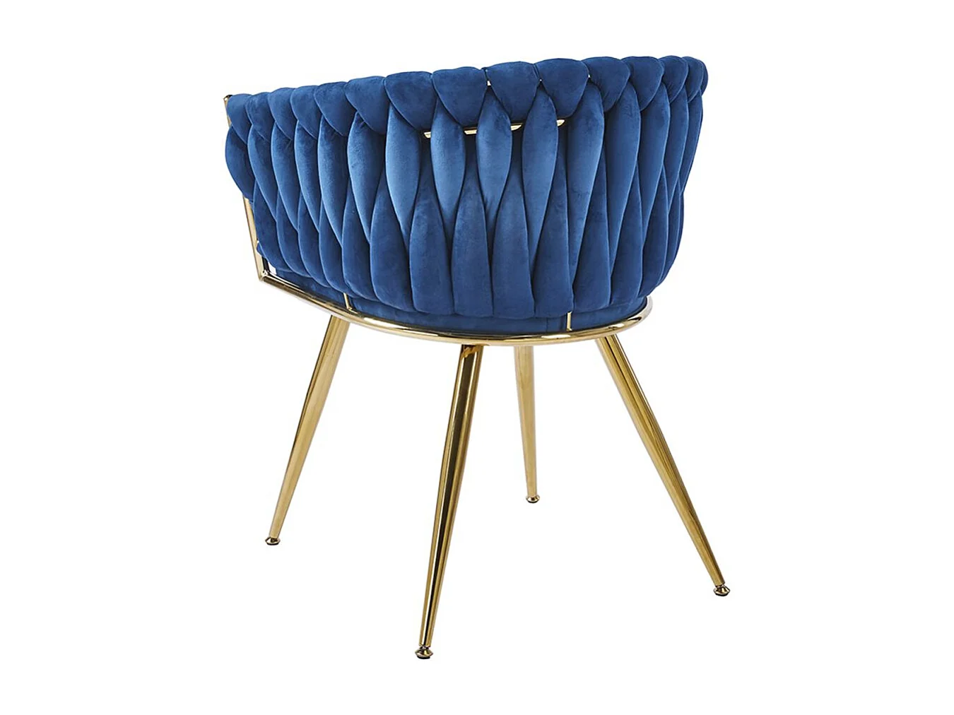 Sillas Comedor - Silla Widny Golden Terciopelo - Azul