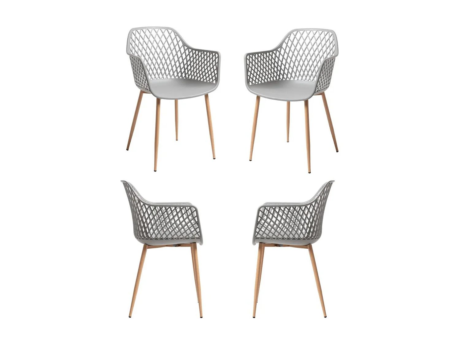 Packs Sillas Comedor - Pack 4 Sillas Tyva - Gris