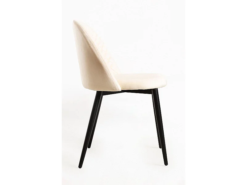 Sillas Comedor - Silla Posa Terciopelo - Beige