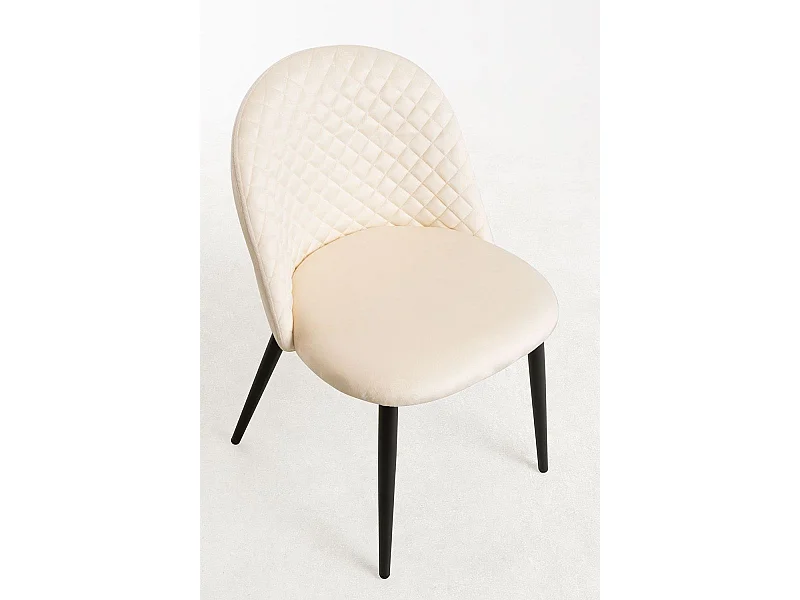 Sillas Comedor - Silla Posa Terciopelo - Beige