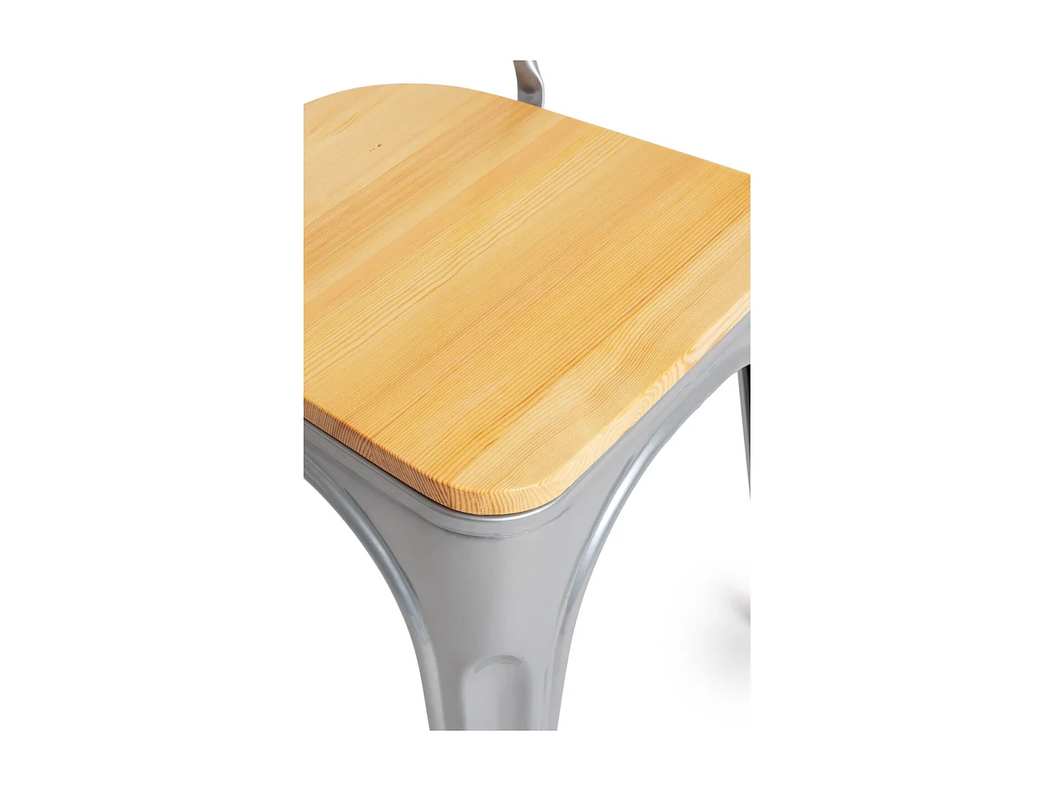 Packs Sillas Comedor - Pack 4 Sillas Torix Madera Natural - Gris metalizado